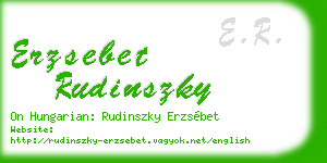erzsebet rudinszky business card